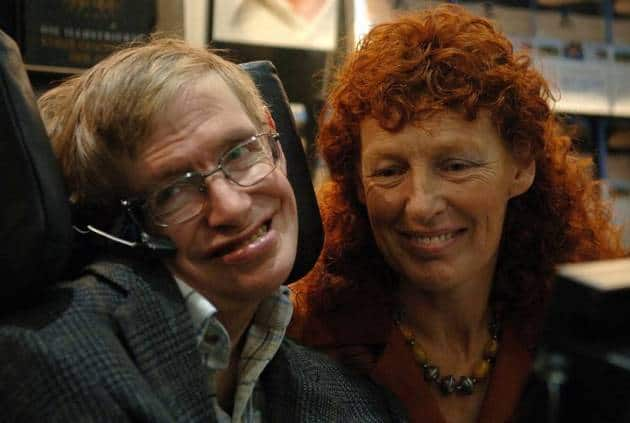 Stephen Hawking and his second wife Elaine