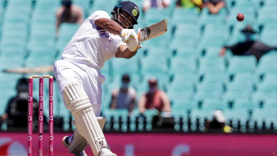 Rishabh Pant smashed a delivery to the fence.