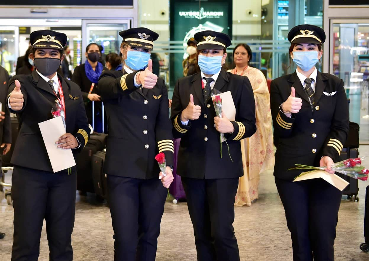 All-women Air India pilot team