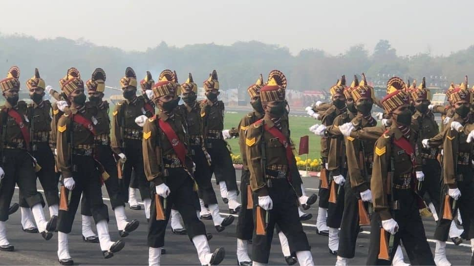 Troops at Army Day parade