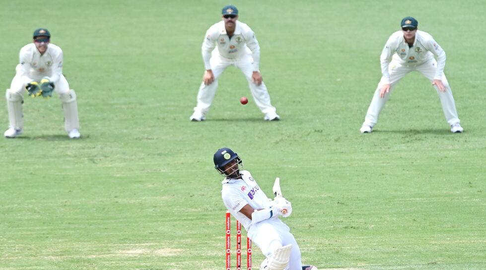 Washington Sundar ducks under a short one en route to scoring a fifty. (Photo: BCCI) 