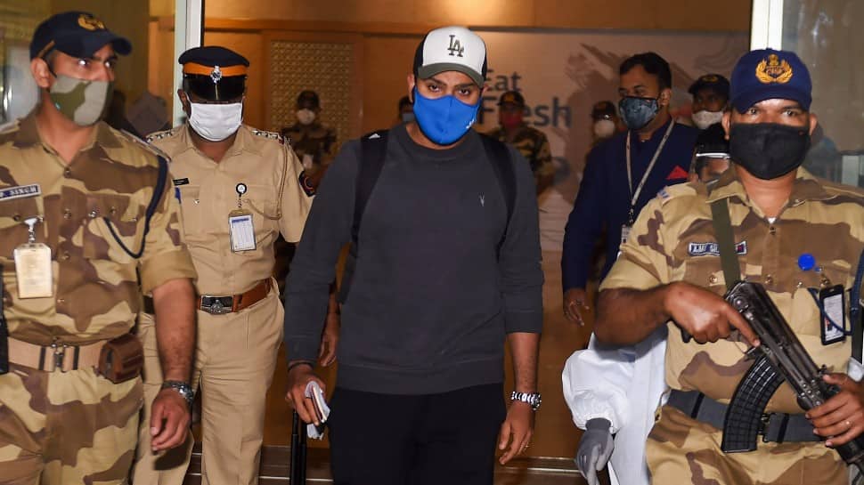 Rohit Sharma exits the Mumbai International airport after his arrival from Australia on Thursday. (Photo: PTI)