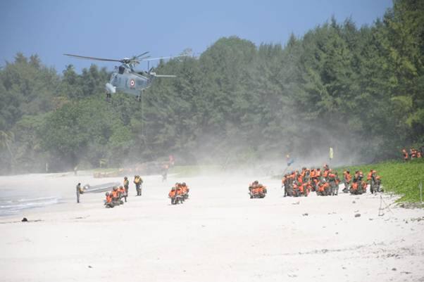 'KAVACH' and 'AMPHEX-21' exercises conducted in Andaman Sea, Bay of Bengal