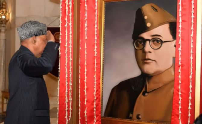 Netaji Subhas Chandra Bose photo unveiled by President original, says government; refutes &#039;fake&#039; debate 