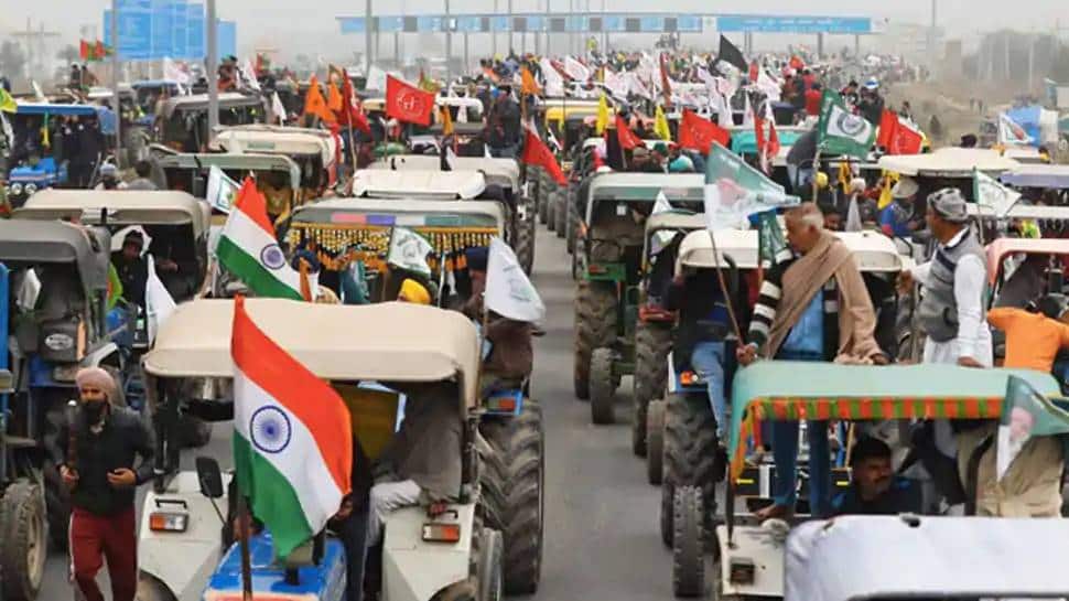 Farmers Protest, Farmers tractor march, Red fort