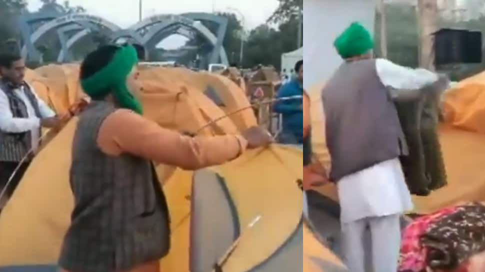 Delhi&#039;s Chilla border emptied after nearly two-month protests; farmers seen taking off tents: Watch