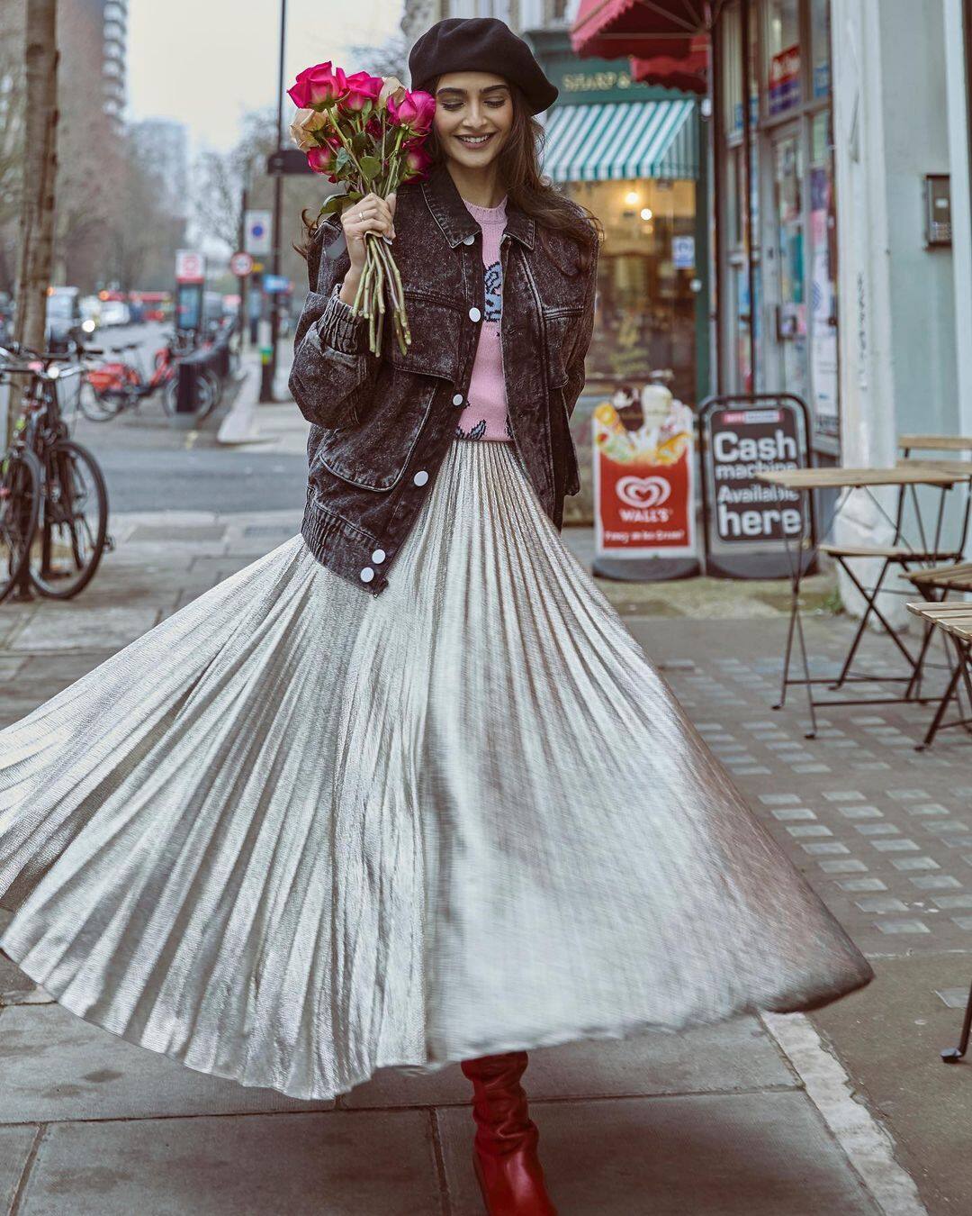 Sonam Kapoor is as pretty as the flowers she picked