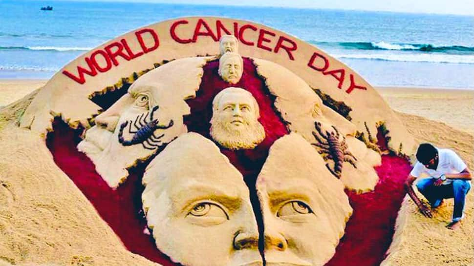 On World Cancer Day, Sudarsan Pattnaik&#039;s sand art gives hope for a &#039;world free from deadly disease&#039;