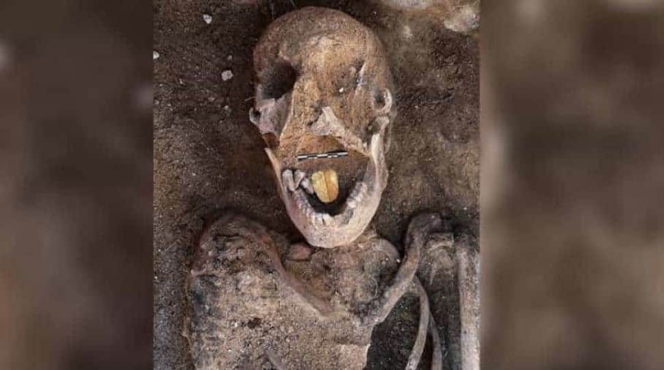 2000-years old Egyptian mummies with golden tongues found in Alexandria