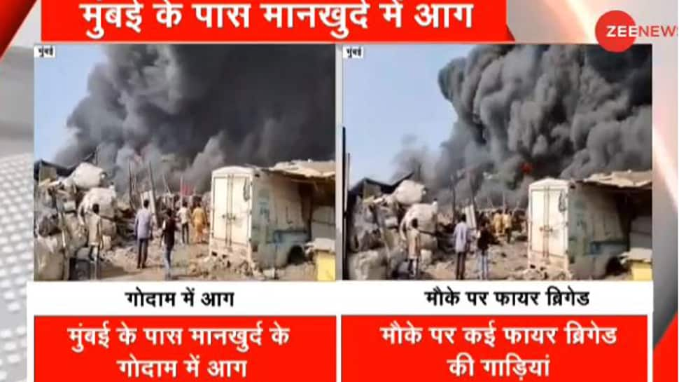 Massive fire breaks out in godown near Mumbai&#039;s Mankhurd, several fire tenders rushed to spot