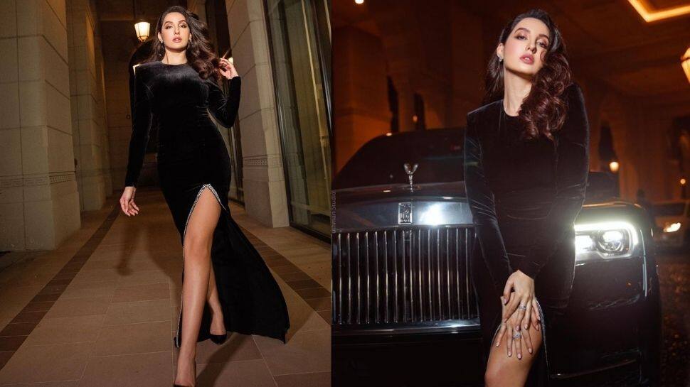 Nora Fatehi stuns in a black gown! 