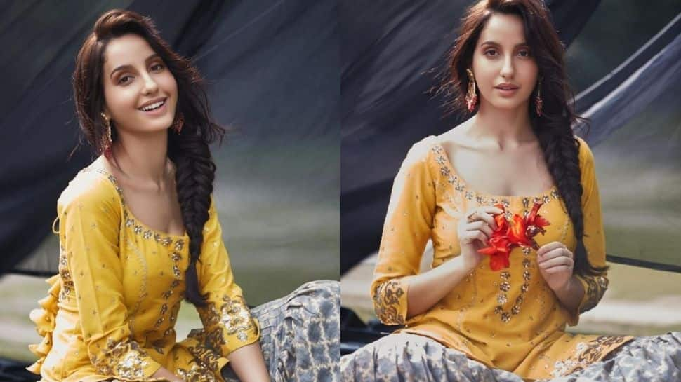 Nora Fatehi in desi avatar