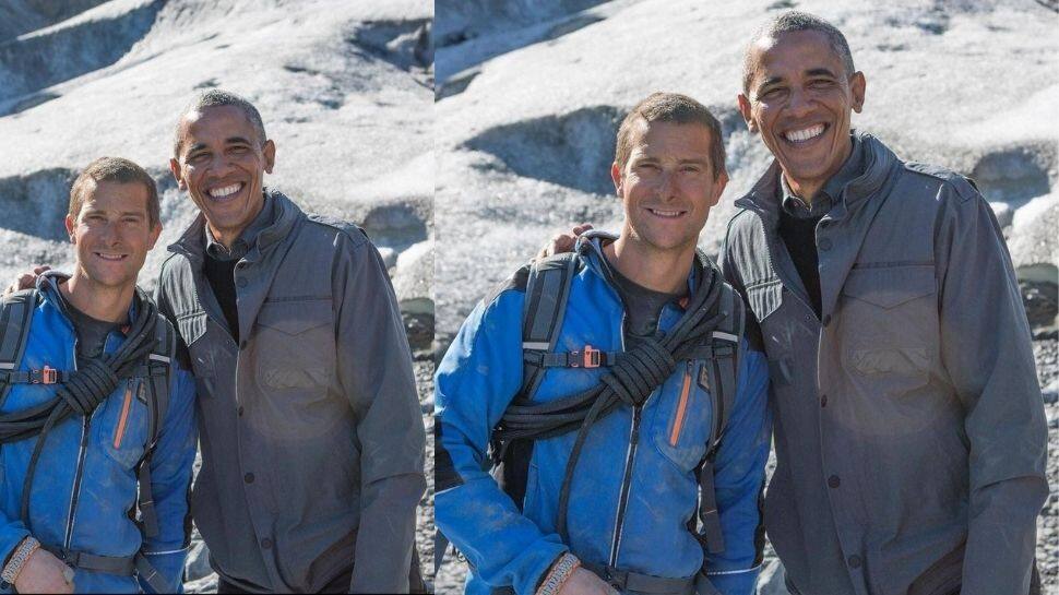 Bear Grylls with former US President Barack Obama 