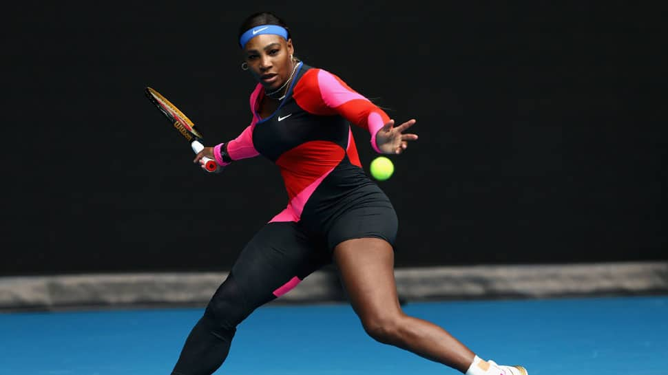 Serena channels Olympic champion FloJo with single-legged catsuit 