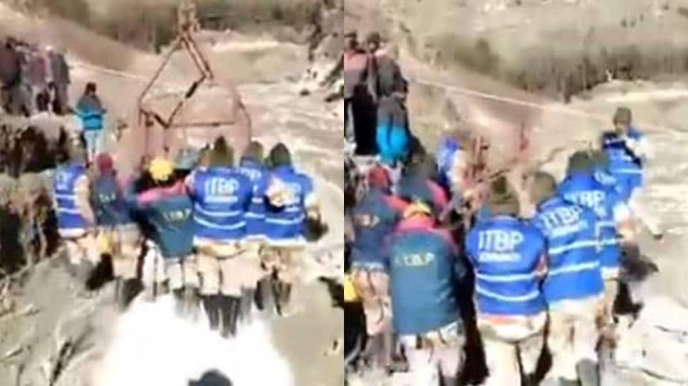 ITBP making &#039;Jhula Bridge&#039; to link 13 villages cut off in Uttarakhand