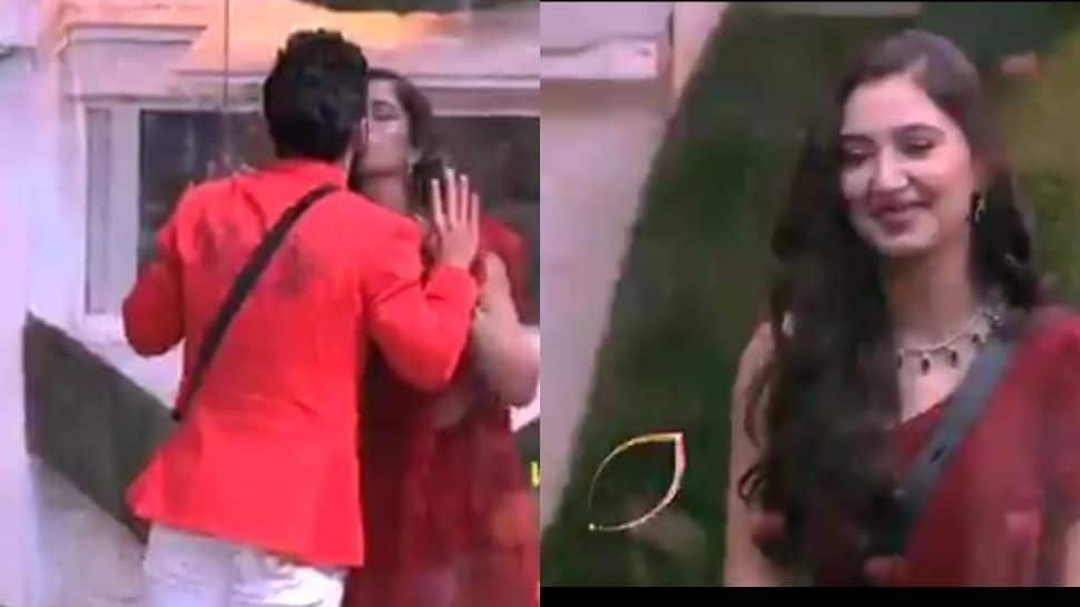 Bigg Boss 14: Rahul Vaidya kisses Disha Parmar as she responds to his