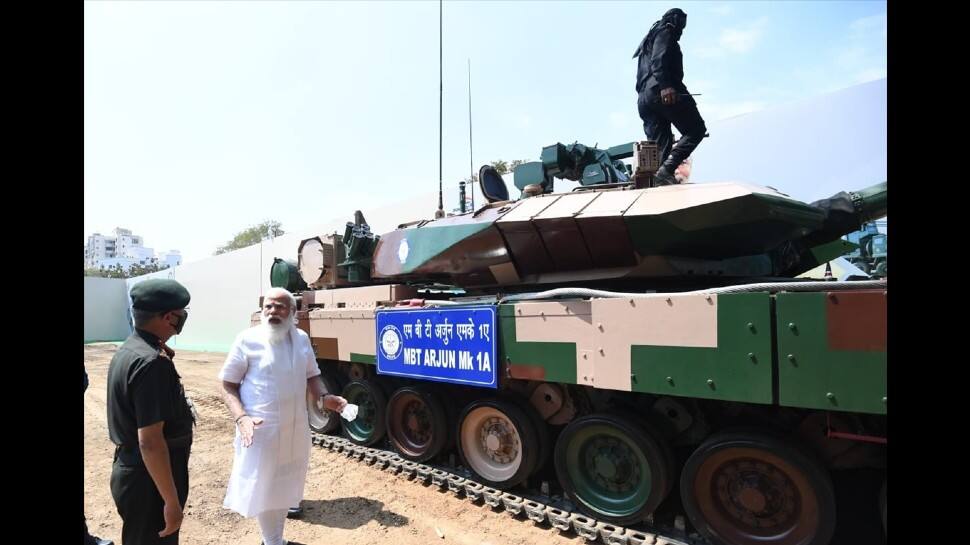 He handed over the Arjun Main Battle Tank (MK-1A) to the Army