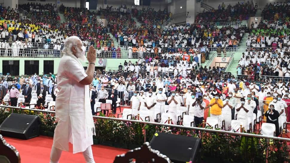 PM Narendra Modi inaugurated new projects in Kerala on Sunday