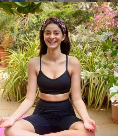 Ananya Panday spots biker shorts