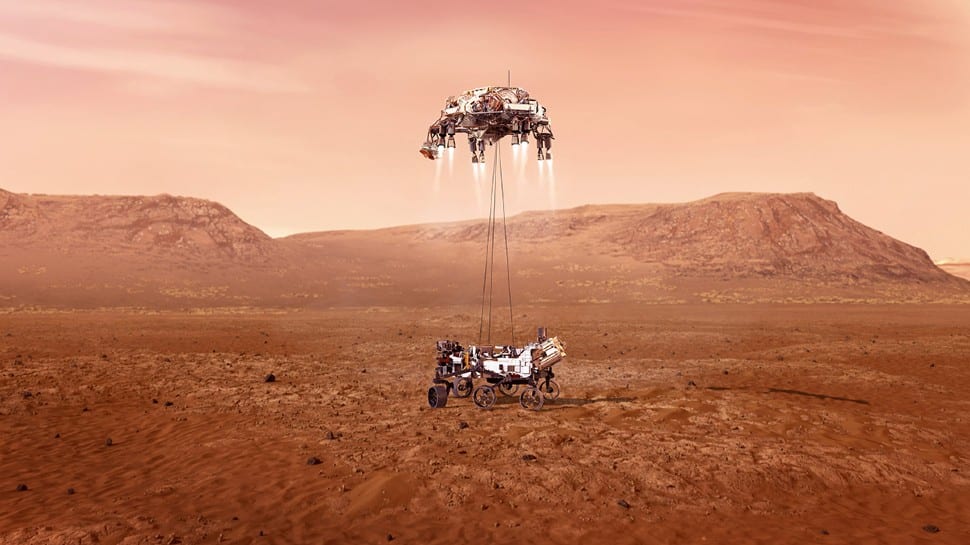 Perseverance rover's safe landing on Mars