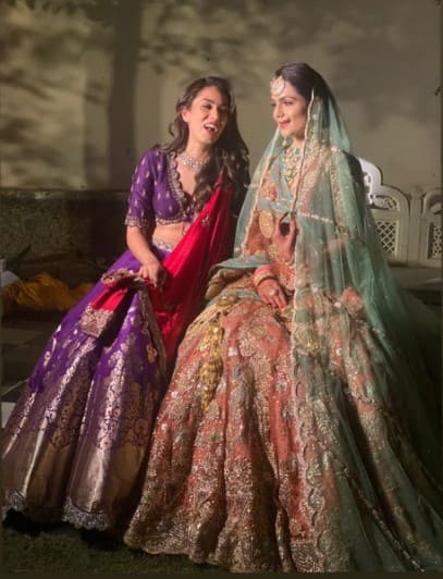 Mira Rajput with the bride!