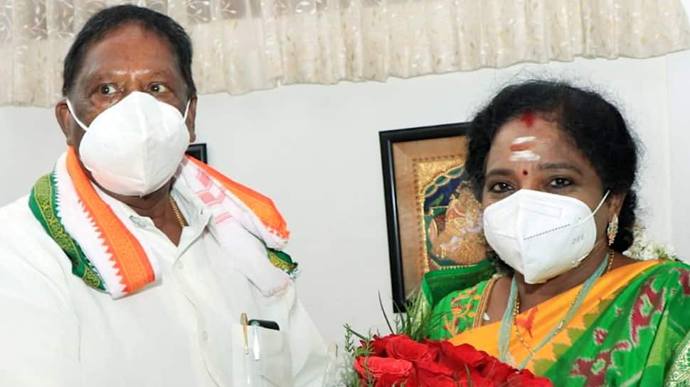 Puducherry Lt Governor Tamilisai Soundararjan asks CM Narayanasamy to prove majority on February 22