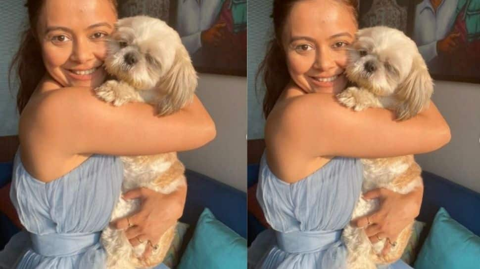 Devoleena Bhattacharjee 'Pawri' with her furry buddy!