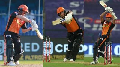 David Warner, Jonny Bairstow and Kane Williamson (SRH)