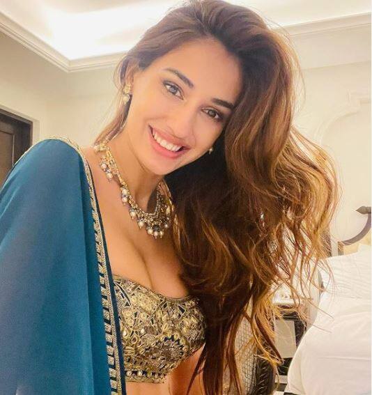 Disha Patani green lehenga