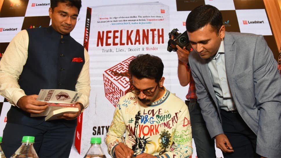 Bollywood Superstar Rajkummar Rao launches &#039;Neelkanth&#039; by IRS Officers, Satyam Srivastava and Rajeev Garg