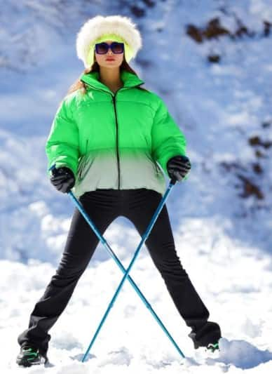 Urvashi looks gorgeous in a green jacket!