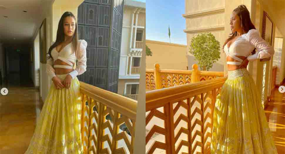 Krishna Shroff flashes toned midriff in yellow lehenga at friend&#039;s wedding, mesmerises fans 