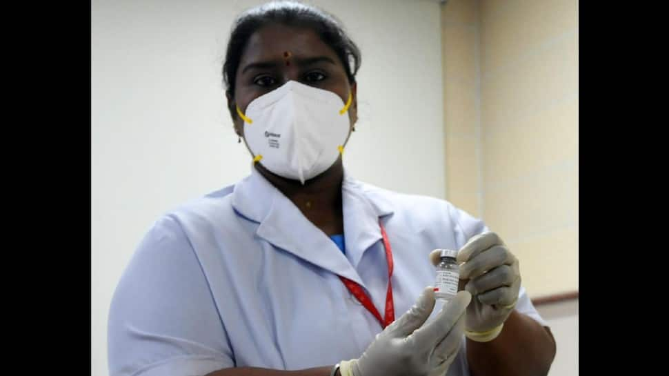 Sister P Niveda administered the vaccine to the Prime Minister