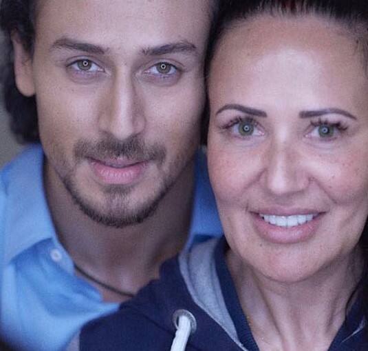 Tiger Shroff with his mother Ayesha Shroff