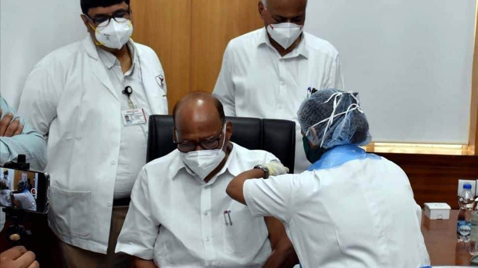 NCP Chief Sharad Pawar gets first shot of COVID-19 Vaccine