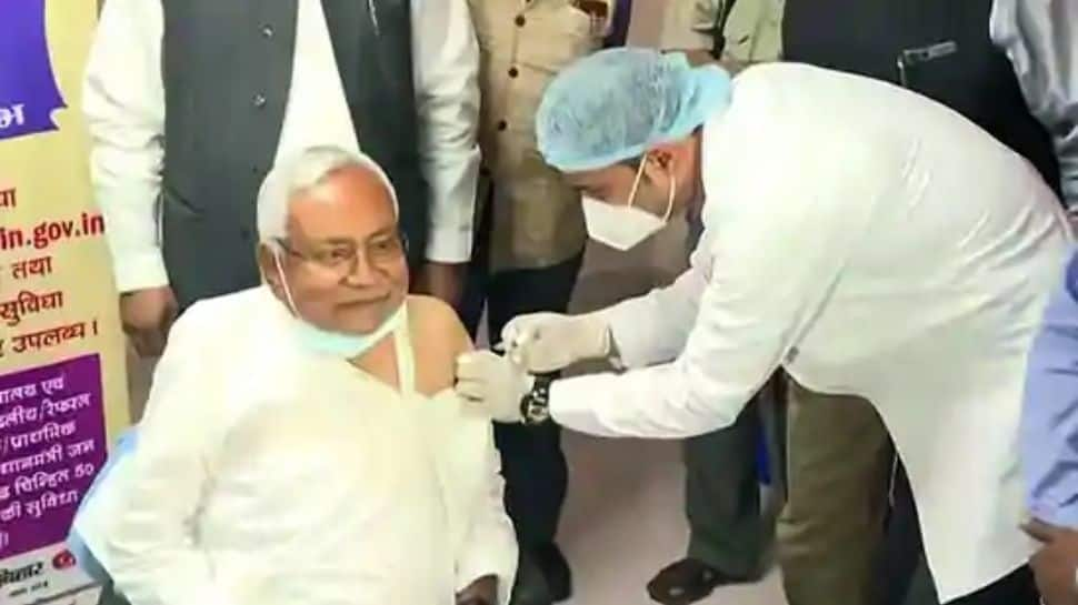 CM Nitish Kumar gets first dose of COVID-19 vaccine on his birthday