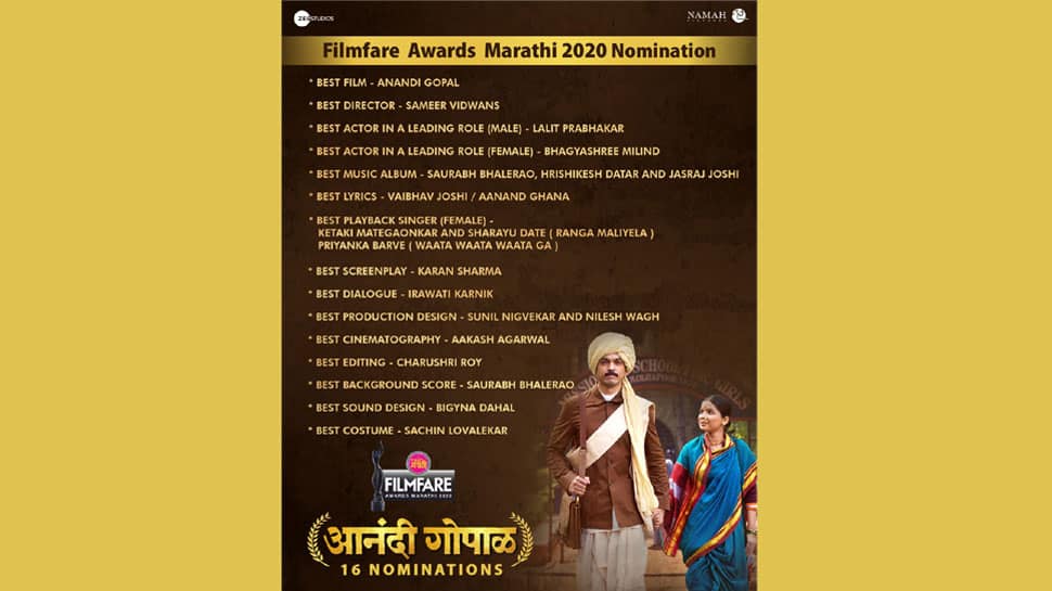 Zee Studios enjoys clean sweep at Planet Marathi Filmfare Awards Marathi  2020 | Regional News | Zee News