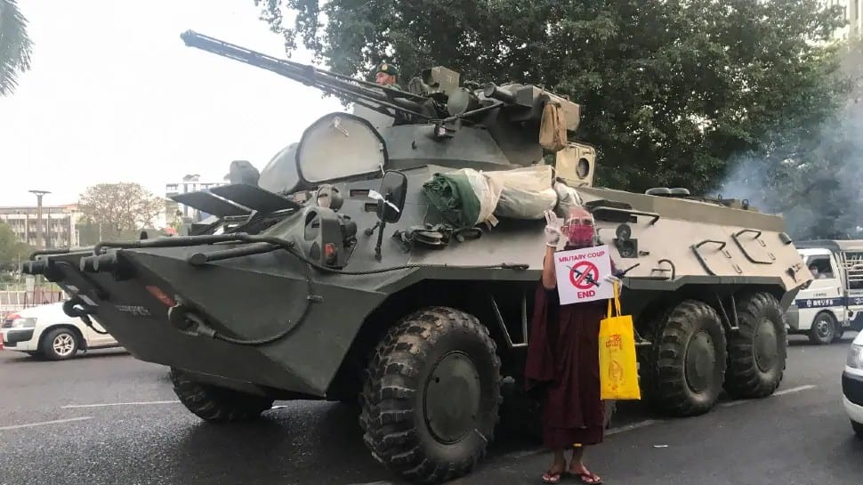 Myanmar military coup: Nine dead in police firing to counter protests | World News | Zee News