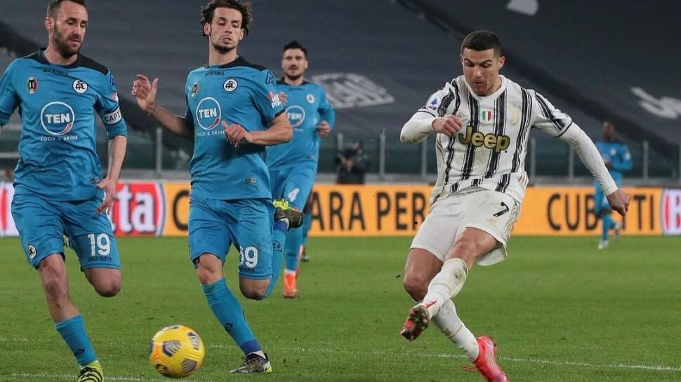 Ronaldo finds tha back of the net in 89th minute (Source: Twitter) Ronaldo becomes the first player to score at least 20 goals in each of the last 12 seasons in Europe’s top five leagues. (Source: Twitter)