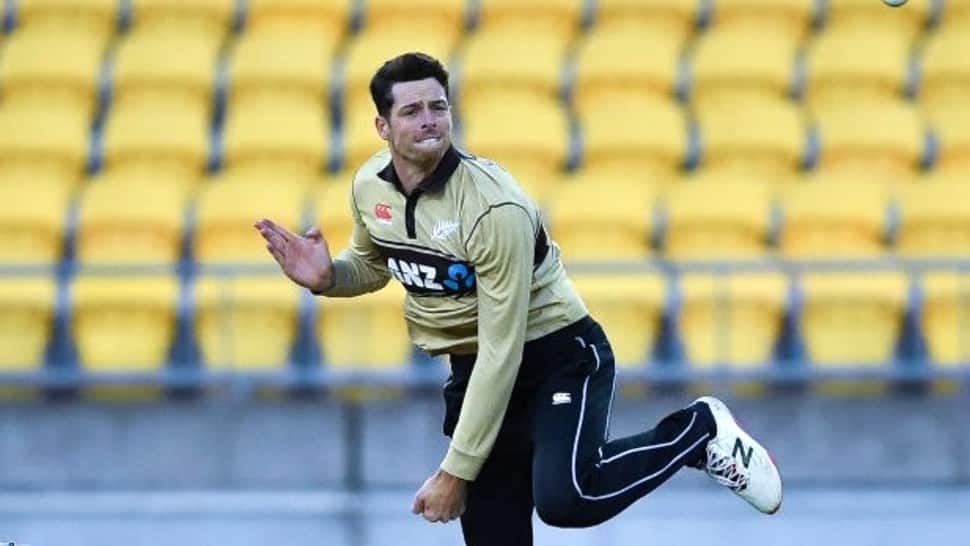 New Zealand's Mitchell Santner was back in the side for the fourth T20 against Australia. (Source: Twitter)
