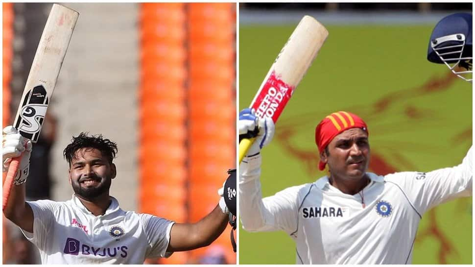 &#039;That&#039;s my Boy&#039;: Virender Sehwag pats Rishabh Pant for completing ton with a SIX 