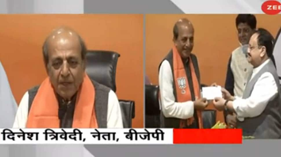 Former TMC MP Dinesh Trivedi joins BJP ahead of West Bengal assembly polls