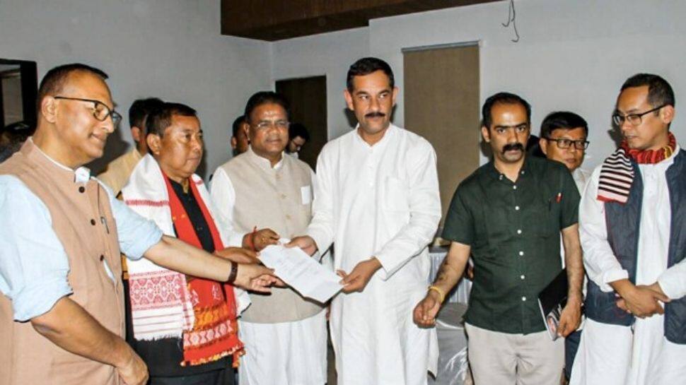 Denied poll ticket, Assam BJP minister Sum Ronghang joins Congress
