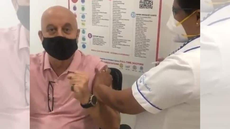 After Hema Malini, Anupam Kher gets COVID-19 vaccination