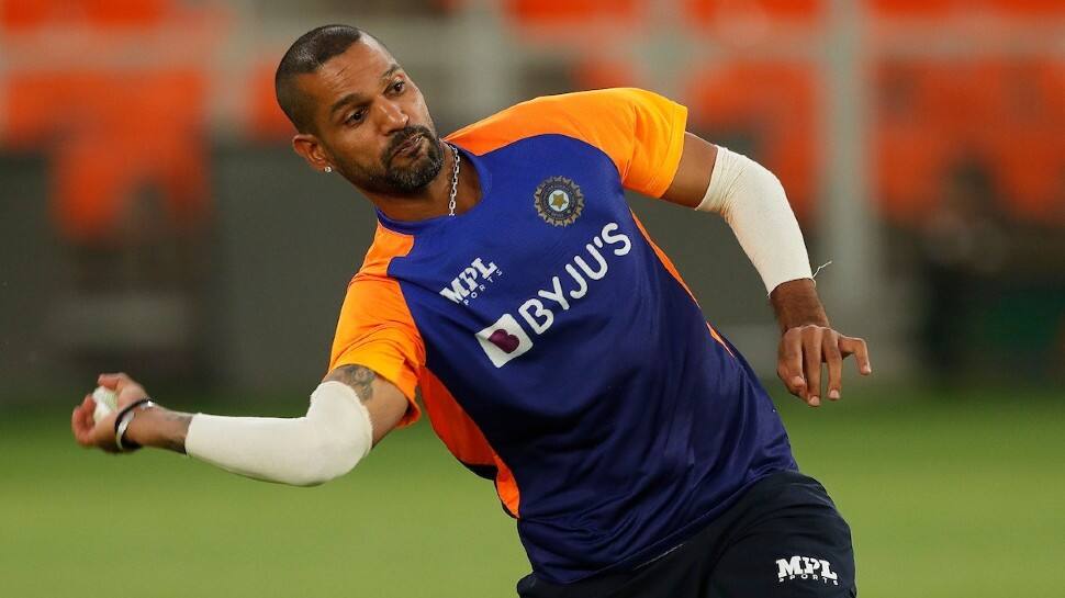 India Vs England Shikhar Dhawan Sweats It Out In Training Ahead Of First T20i See Pics Cricket News Zee News