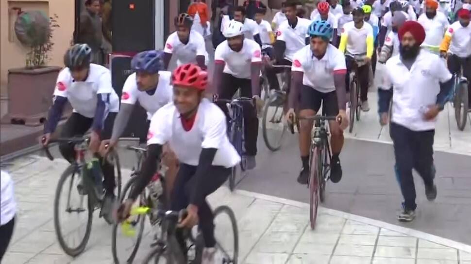 Cycle rally organised in Punjab&#039;s Amritsar to celebrate 75 years of India’s Independence