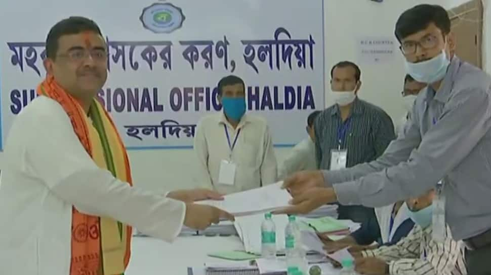 BJP&#039;s Suvendu Adhikari files nomination from Nandigram seat, says no question of competition in West Bengal Assembly election