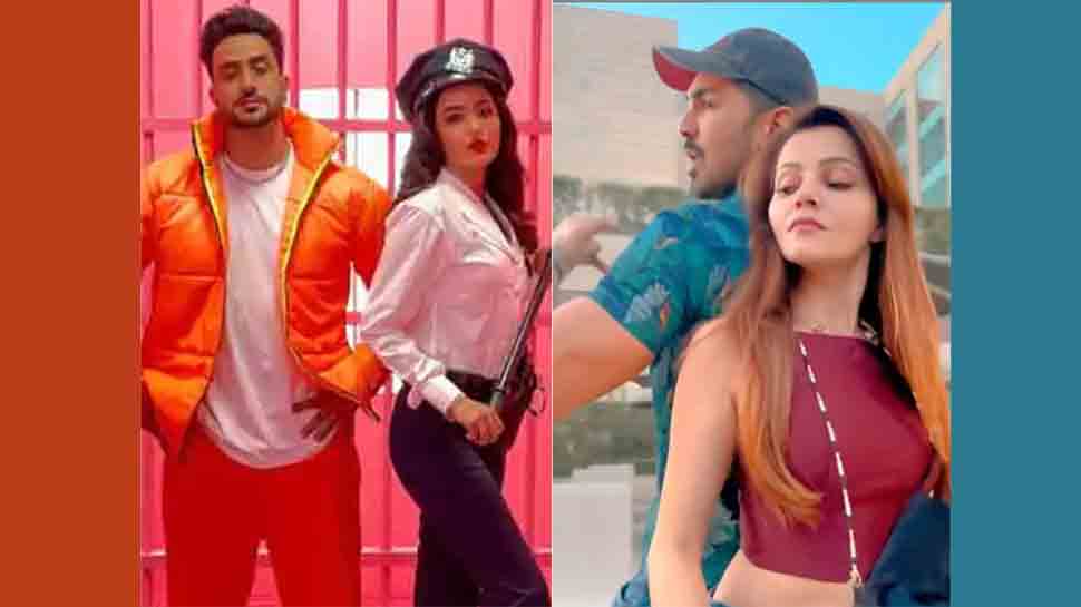 Jasmin Bhasin, Aly Goni react to Rubina Dilaik-Abhinav Shukla&#039;s recreation of &#039;Tera Suit&#039; song video