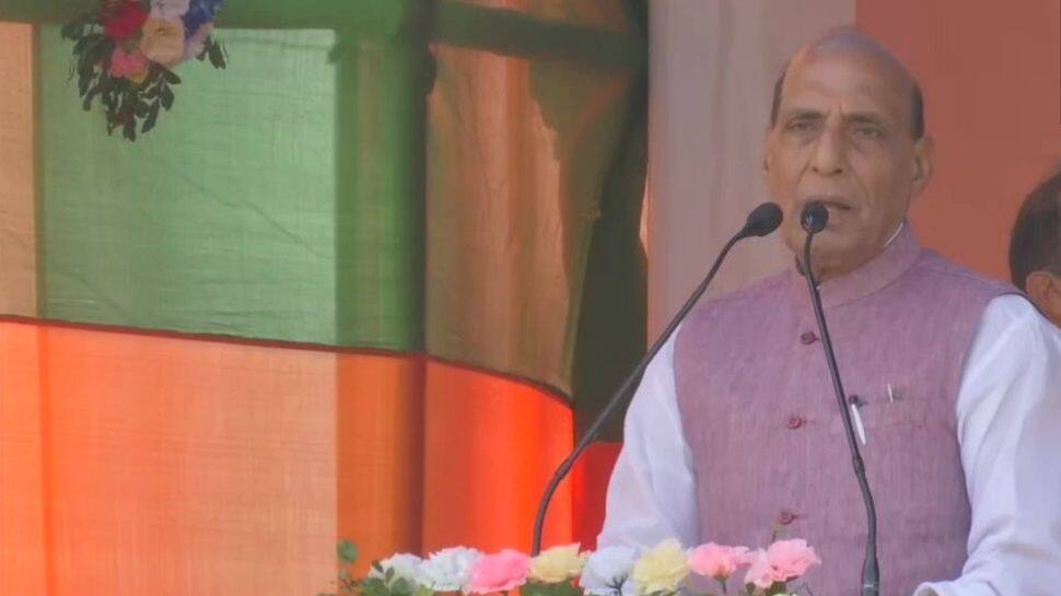 Govt committed to protect honour of state, says Rajnath Singh at Assam election campaign