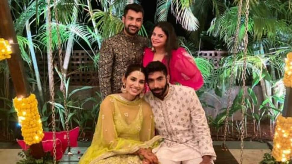 Jasprit Bumrah ties knot with Sanjana Ganesan (Source: Twitter)